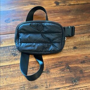 lululemon athletica Black Belt Bag Quilted Design